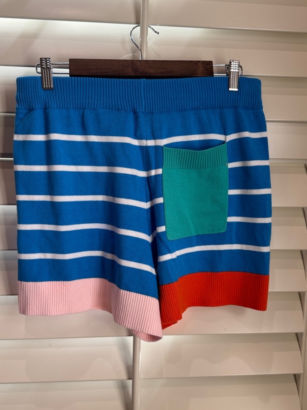 Sundry French Stripe Drawstring Shorts - Picture 2 of 7